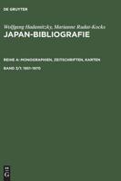 Japan-bibliographie 1951-1970 (German Edition) 3598221525 Book Cover