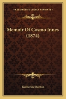 Memoir of Cosmo Innes 129780015X Book Cover