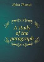 A Study of the Paragraph 1016925077 Book Cover