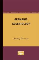 Germanic Accentology 0816658188 Book Cover