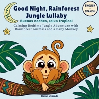 Good Night, Rainforest Jungle Lullaby: Calming Bedtime Jungle Adventure with Rainforest Animals and a Baby Monkey (Good Night, My World) B0GPNCLJYX Book Cover