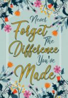 Never forget the difference you've made: Perfect as a retirement or leaving gift,109 Pages Blank lined notebook,Journal,Retirement Gifts for ... Workers,Journal,watercolour,Present 1691512990 Book Cover