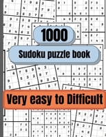 1000个从易到难的数独谜题: 成人数独谜题书, 数独书 023145533X Book Cover