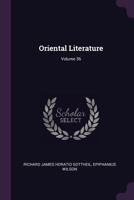 Oriental Literature; Volume 36 1378412060 Book Cover
