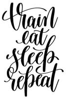 Train Eat Sleep Repeat: 6x9 College Ruled Line Paper 150 Pages 109675262X Book Cover