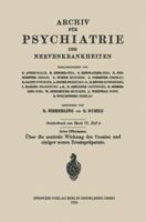 Uber Die Zentrale Wirkung Des Cocains Und Einiger Neuen Ersatzpraparate 3662391279 Book Cover