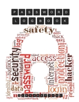 Password Logbook: Password Tracker Notebook With Alphabetical Tabs A-Z ( Size 8.5 X 11 ) Give Your Secure Password: Padlock Password Word Cloud Concept On White Background 1710220252 Book Cover