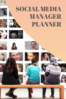 Social Media Planner: Notebook for Social Media Managers, Diary, Gift, 160 pages, Grid Dot Pages, 6 x 9. 1702283003 Book Cover