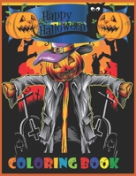 Happy HALLOWEEN: coloring book for kids ages 3-9 B08QWM8F5X Book Cover