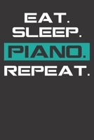 Notebook: Piano Musical Instrument Musician Music College Ruled 6x9 120 Pages 1084156504 Book Cover