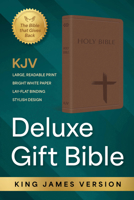 KJV Holy Bible: Deluxe Gift Bible - Brown Cross: King James Version Bible B0DSD5PLJZ Book Cover