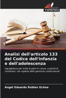 Analisi dell'articolo 133 del Codice dell'infanzia e dell'adolescenza 6206410854 Book Cover
