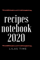 Recipes Notebook 2020: TAKE YOUR TIME AND WRITE YOUR RECIPES/put your favourite recipe down on paper /6*9 INCHES/120 PAGES 1654172693 Book Cover