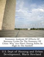 Economic Analysis Of Effects Of Business Cycles On The Economy Of Cities: Why Are Plant Closing Rates So High In The Sunbelt 1288927851 Book Cover