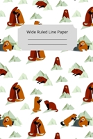 Cute Groundhog Day Theme Wide Ruled Line Paper 1650216947 Book Cover