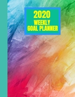 2020 Weekly Goal Planner: Pride Calendar Weekly Schedule Plans Reminders To Do List Goals for Year Month Watercolor Brush Stroke 8.5x11 162 pages 1691054453 Book Cover
