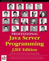 Professional Java Server Programming J2EE Edition 1861004656 Book Cover
