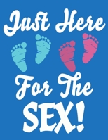 Just Here For The Sex: Baby Planner and Organizer Book, 8.5" x 11" Baby Journal, 100 pages, Blue B083XQ1GNY Book Cover