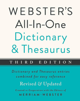 Webster's All-in-One Dictionary and Thesaurus, Third Edition, Newest Edition 1596951842 Book Cover