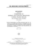 Oil resource development 1671394585 Book Cover