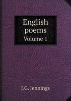 English Poems Volume 1 5518798245 Book Cover