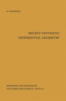 Recent Synthetic Differential Geometry 3642880592 Book Cover