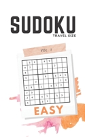 Sudoku Travel Size Easy Vol. 1: Sudoku Easy Books for Adults Seniors Teens, Workbook with Answers B08BW9Y4W8 Book Cover