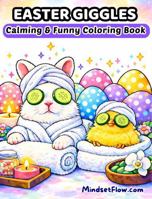 Easter Giggles: Calming And Funny Coloring Book For Adults And Teens 1959139231 Book Cover