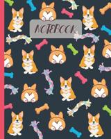 Notebook: Cute Corgi & Butt - Lined Notebook, Diary, Track, Log & Journal - Gift Idea for Boys Girls Teens Men Women (8"x10" 120 Pages) 1081352353 Book Cover