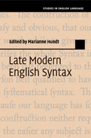 Late Modern English Syntax 1108403875 Book Cover