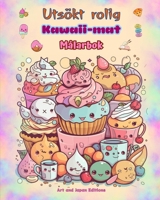 Utsökt rolig Kawaii-mat Målarbok Söta kawaii-designer för matälskare: Kawaii Art-bilder av en härlig värld av mat för avkoppling och kreativitet B0CP8FXQQH Book Cover