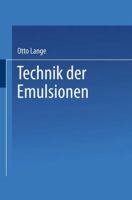 Technik Der Emulsionen 3662281848 Book Cover