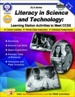 Literacy in Science and Technology, Grades 6 - 8: Learning Station Activities to Meet CCSS 1622234596 Book Cover