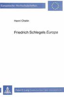 Friedrich Schlegels «Europa» 3820468072 Book Cover