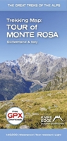 Map: Tour of Monte Rosa: English/French/German; 1:40,000 mapping; Free GPX downloads; Waterproof; Tear-resistant; Light (Trekking Maps) 1912933543 Book Cover