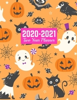 2020-2021 Two Year Planner: Cute Calendar Year Vision Planner (January 2020 - December 2021) - Monthly and Weekly Schedule Organizer and Journal Art Cover 00023187 1712918931 Book Cover