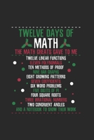 Christmas 12days of Math Notebook: Notebook / 6x9 Zoll / 120 dotted Pages 1712683888 Book Cover