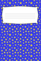 Composition Book: College Ruled Notebook | Composition Book | Diary | Blue horse Yellow Stars 179212807X Book Cover