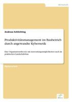 Produktivitätsmanagement im Baubetrieb durch angewandte Kybernetik 3838683986 Book Cover