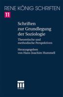 Schriften Zur Grundlegung Der Soziologie: Theoretische Und Methodische Perspektiven 3531150243 Book Cover