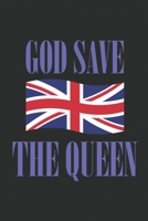 God save the Queen Notebook: British Great Britain London Royal Family Queen Elizabeth Dot Grid Journal or Notebook (6 x 9 inches) cream paper with 120 pages 1694449696 Book Cover