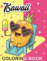 Kawaii Coloring Book: More Than 35 Cute & Fun Kawaii Doodle Summer Coloring Pages for Kids of all ages, Kawaii Gift for Fun and Relaxation B0916Z8C4L Book Cover