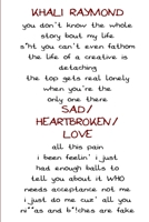 Sad/Heartbroken/Love B08VCQWZ5P Book Cover