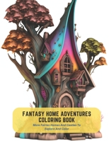 Fantasy Home Adventures Coloring Book: More Fairies Homes And Castles To Explore And Color B0C5KFTHX7 Book Cover