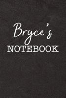 Bryce's Notebook: Personalized Scrapbook for Men 1798939266 Book Cover