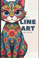 Line Art By Ritz: A Line Art Guide, the Cat Edition B0DRYH7MVN Book Cover