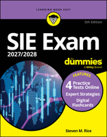 SIE Exam 2027/2028 For Dummies (Securities Industry Essentials Exam Prep + Practice Tests & Flashcards Online) 1394421702 Book Cover