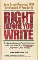 Right Before You Write 0981621600 Book Cover