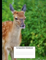 Composition Notebook: Cute Deer College Ruled Journal Notebook Writing Gift For Men Women Kids 1692573349 Book Cover