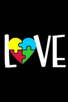 Love : Lined Journal, Autism Awareness, Special Needs Parenting, Mom/Dad of an Autistic Child 1670526887 Book Cover